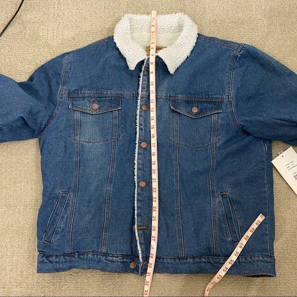 North 40 Sherpa Lined Denim Jacket Mens Size XXL - Picture 7 of 8